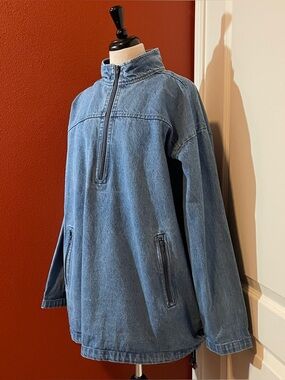 Lee Valley Ireland Men’s Denim Smock Blue Fisherman Painters Artist Chore Jacket